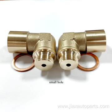 90 degrees oxygen sensor spacer, M18*1.5 brass